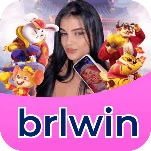 Interface do aplicativo brlwin mostrando jogos disponíveis no iOS e Android